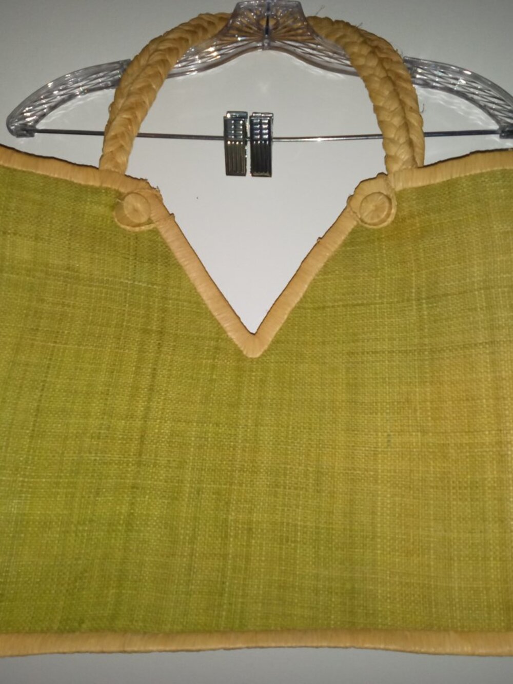 ORIGINS large RARE limited edition raffia straw tote bag ~ never used outside